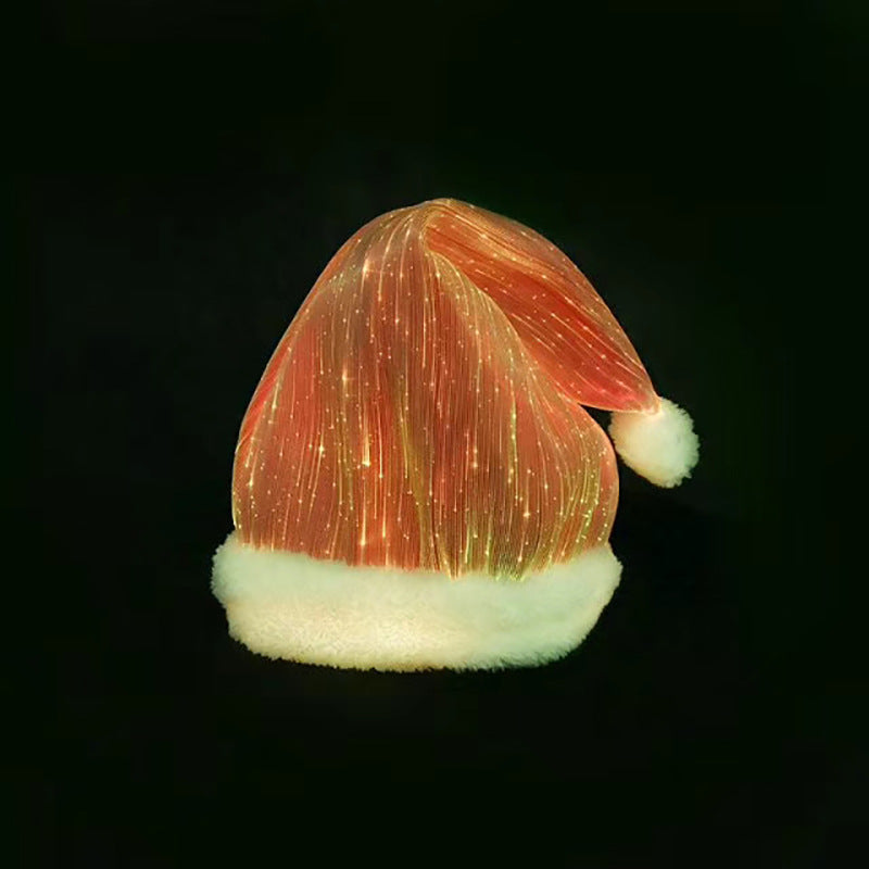 Colorful seven-color Christmas hat for holiday party wear