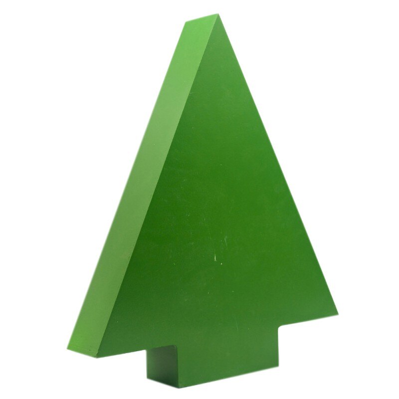 Festive wooden Christmas advent calendar showing red and green design elements