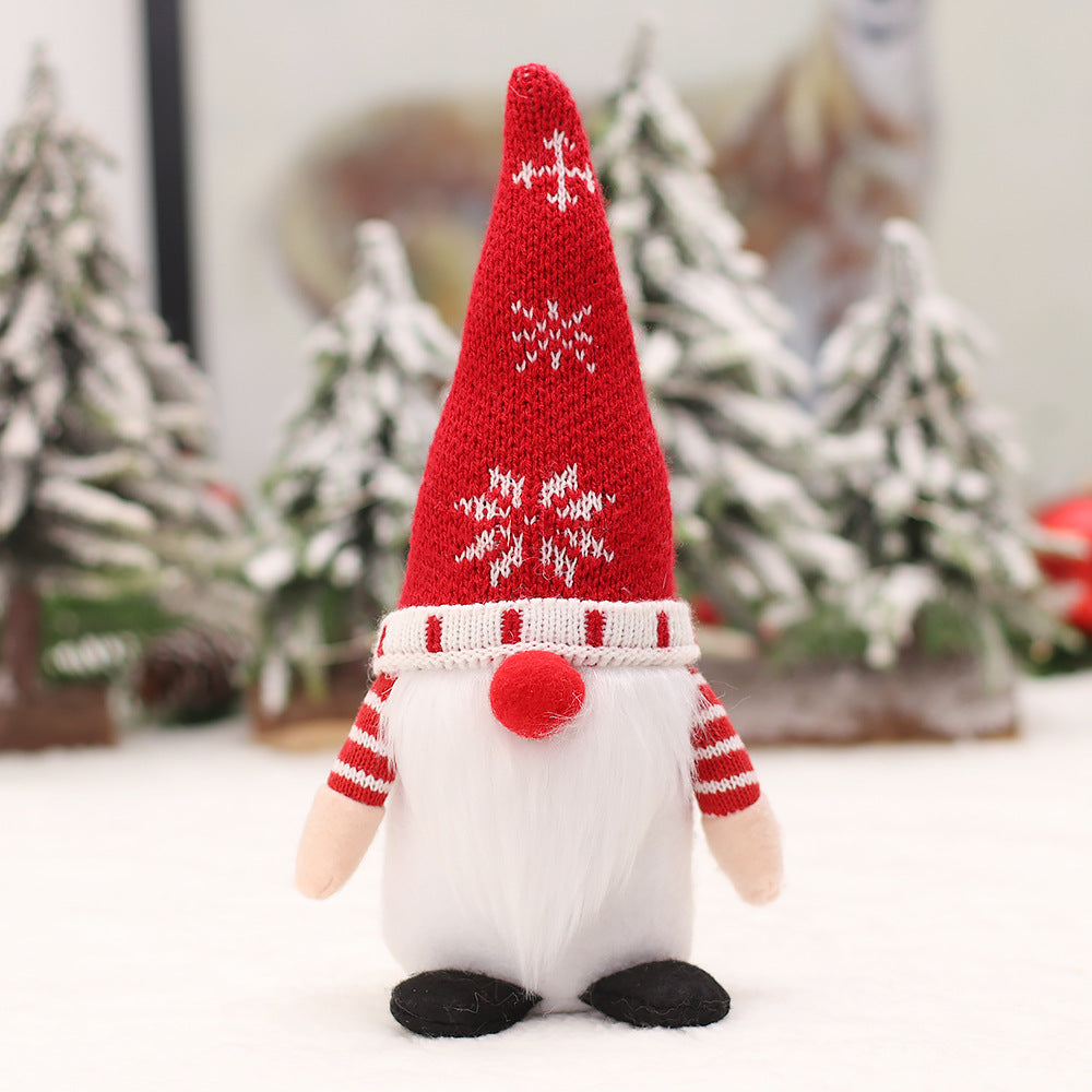 Christmas stocking hanging ornament with snowman and animal motifs
