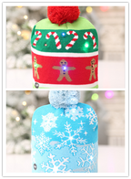 Holiday Christmas hat with LED lights worn by child