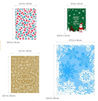 Christmas gift bags with candy and treat packaging examples