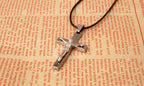 Faith jewelry - Jesus crucifix pendant close-up detail