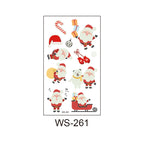 Holiday-themed temporary tattoo stickers with soft glow