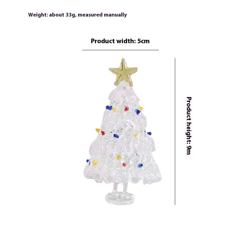 Blue brushed Christmas tree ornament for seasonal decorating
