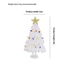 Blue brushed Christmas tree ornament for seasonal decorating
