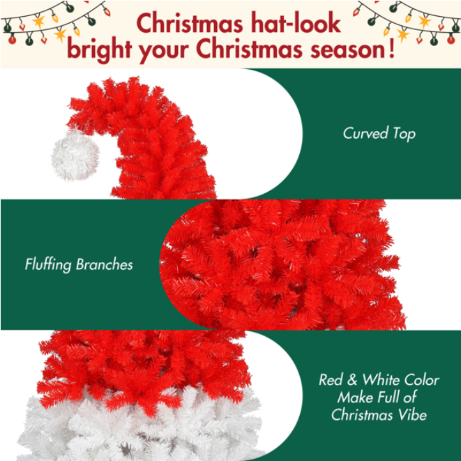 6FT artificial Christmas tree with LED lights for Christmas home decor
