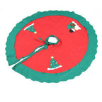 Faith-inspired Christmas tree skirt with multiple design options for home decor