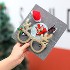Christmas glasses hairpin ornament gift box packaging