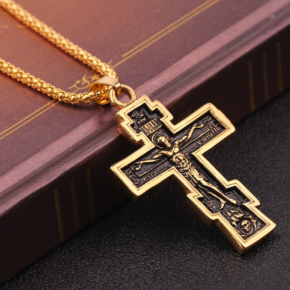 Packaging display for the Cross Jesus Pendant Necklace