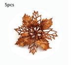 Glitter Christmas Flower Tree Ornaments - Christian Home Decor