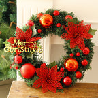 Christmas wreath in multicolor suitable for indoor or outdoor seasonal display