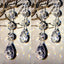 Clear water drop shaped acrylic pendant beads for faith jewelry making