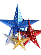 Red star ornament adding vibrant Christmas spirit to home decor