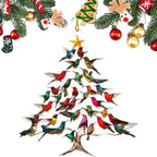 Whimsical hummingbird Christmas decoration for tree hanging display