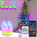 Ann fan brand Christmas decorative light string on festive tree