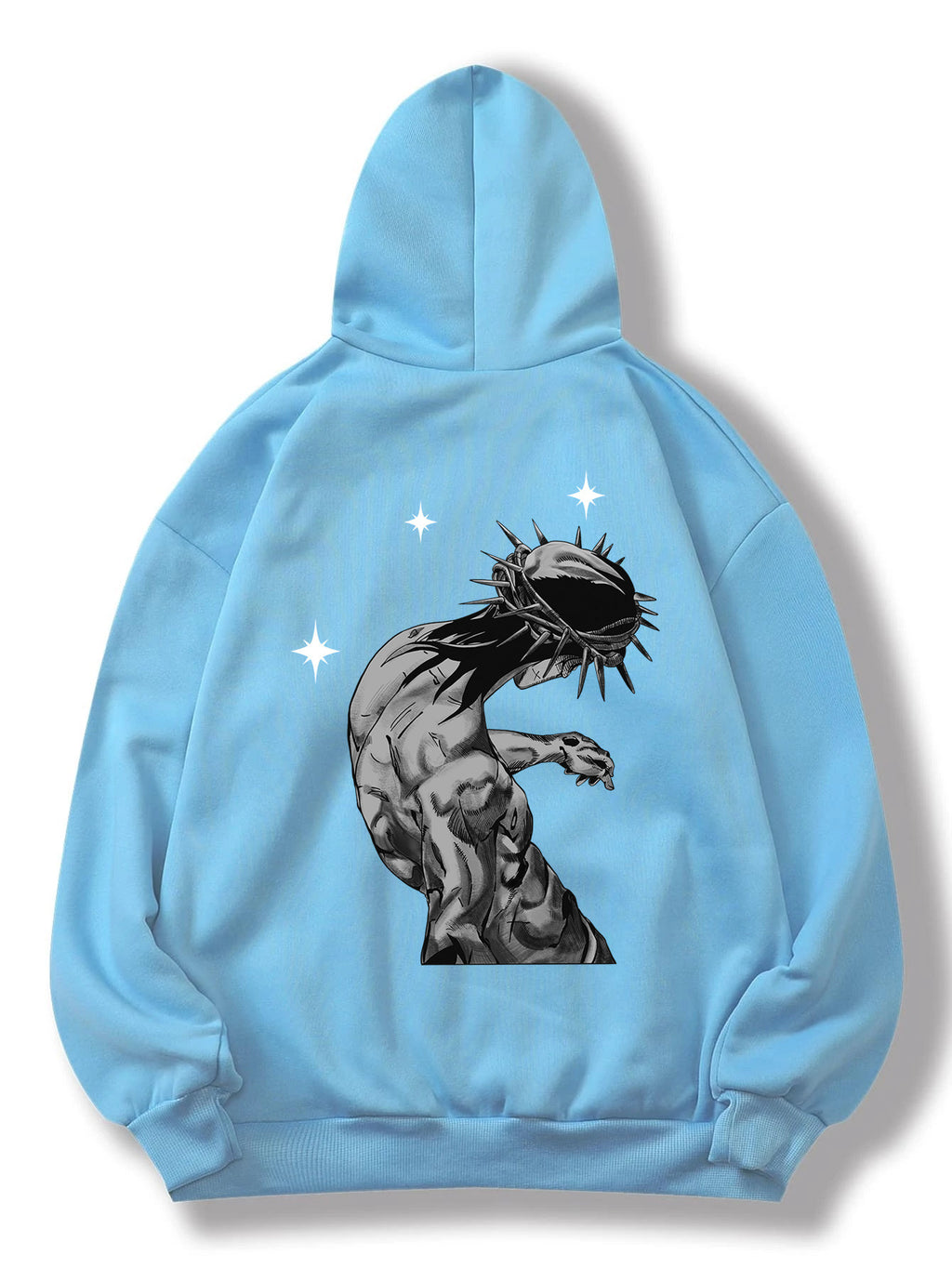 Jesus letter print hoodie in black color for women