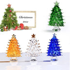 Crystal Christmas ornament with hanging loop detail
