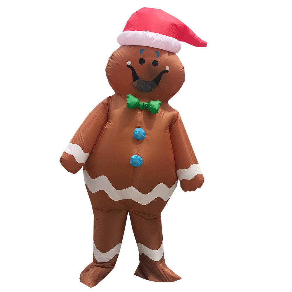 Charming gingerbread man Christmas Eve decoration detail view