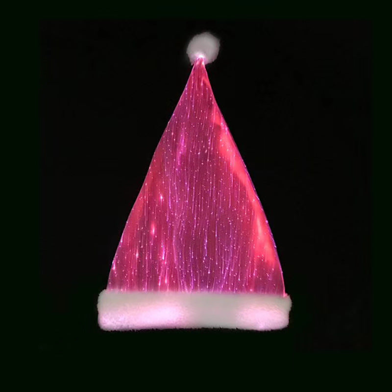 Glowing LED Christmas Hat - Holiday Party Decoration Secondary image