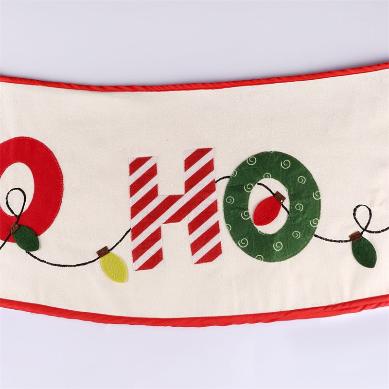 Creative Letters Christmas Tree Skirt - Christian Home Decor Secondary image