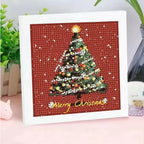 Holiday craft project featuring Christmas tree design