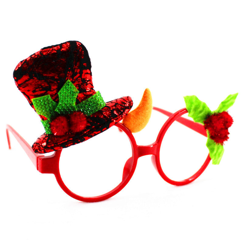 Christmas antlers glasses holiday celebration frames