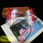 Light-up Christmas antlers headband for holiday party celebrations and fun
