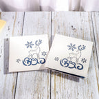 Handmade festive cards with elk theme ideal for holiday gift giving