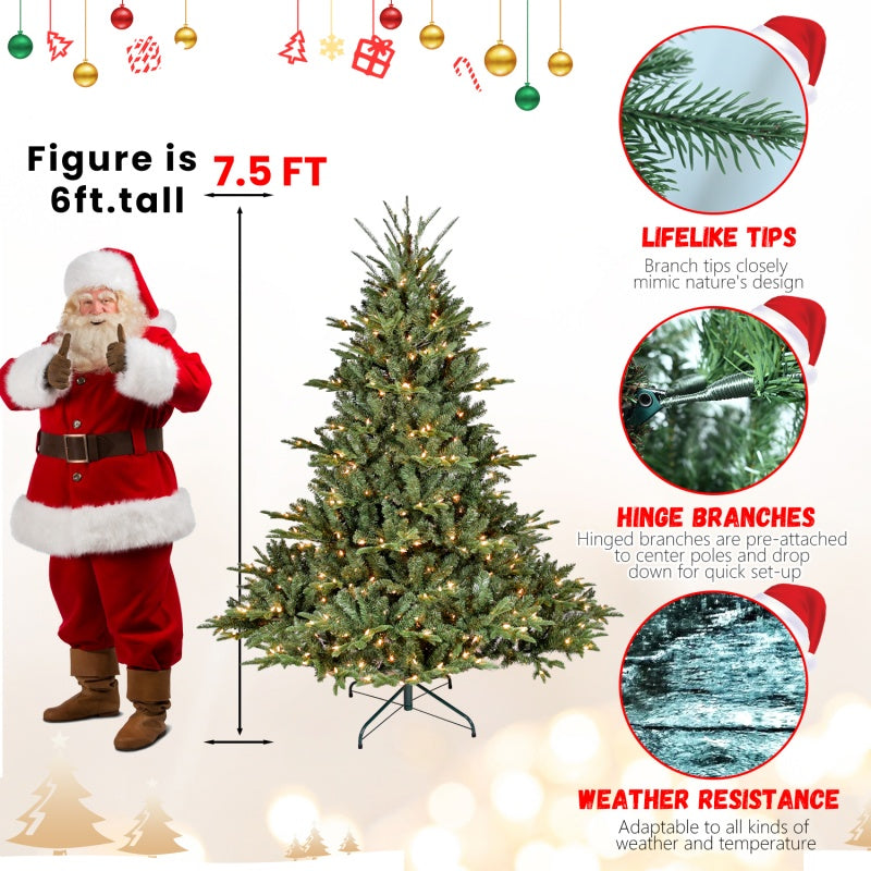 Christmas tree tip detail showing PE/PVC mixed needles