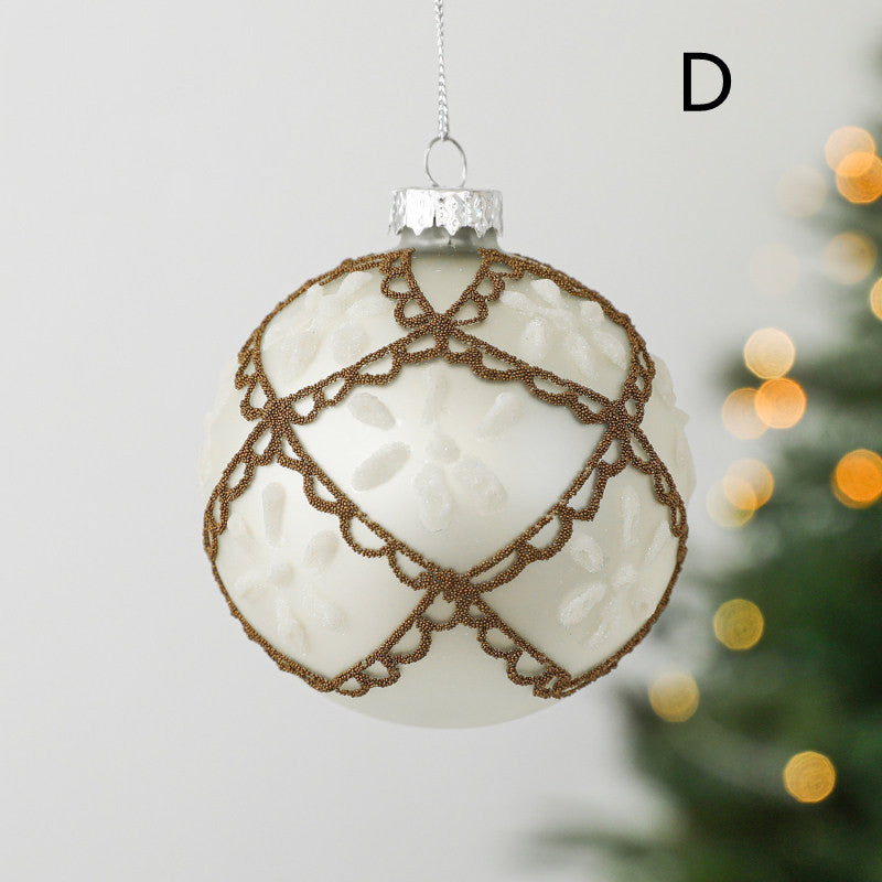 Hand-Painted Glass Christmas Ornament - Christian Gift Secondary image