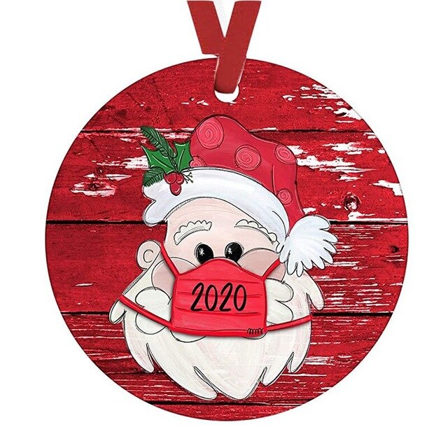 Christmas tree wooden ornament pendant displayed as faith inspired accessory