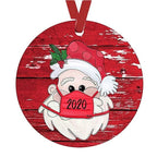 Christmas tree wooden ornament pendant displayed as faith inspired accessory