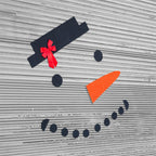 Family crafting together with DIY snowman decoration kit at Christmas