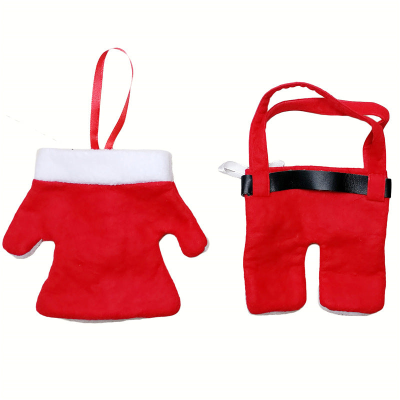 Holiday table decoration with Christmas tableware set