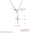 Close-up view of elegant cross pendant with warm copper finish