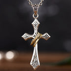 Gold-plated Jesus cross pendant alternative