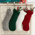Holiday stocking in classic red with white trim for Christmas Eve celebrations