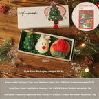 Seasonal aromatherapy candle with festive Christmas theme
