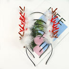 Festive antlers headband with luminous LED lights in holiday party setting