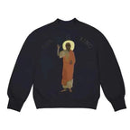 Soft cotton hoodie with faith message displayed
