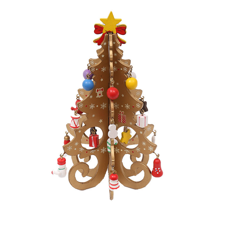 Modern Christmas Tree Scene Ornament Secondary image