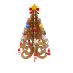 Modern simple Christmas tree scene decoration displayed as wall ornament