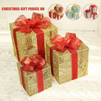 Blue Christmas gift box set - seasonal faith décor