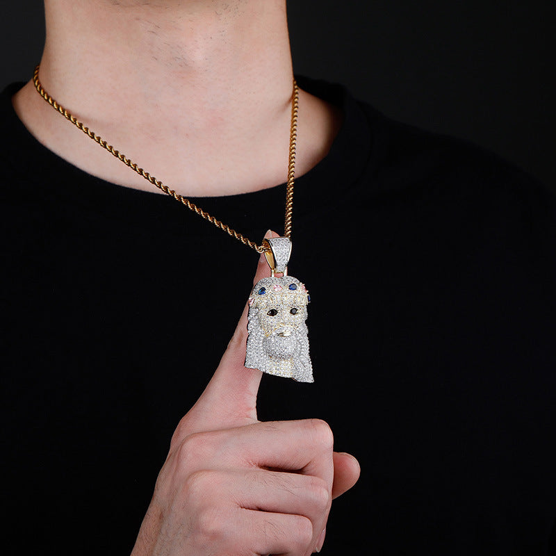 Jewelry pendant and chain set in three color options