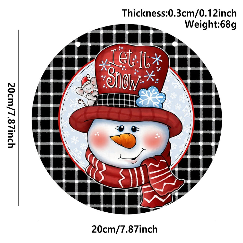 Wooden Christmas Doorplate - Christian Home Decor - Christian Home Decor