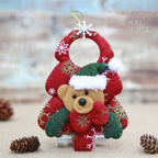 Christmas tree hanging ornament with holiday charm