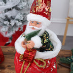 Santa Claus desktop ornament with festive Christmas theme for seasonal display