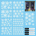 Colorful Christmas window decoration collection with multiple holiday motifs
