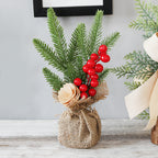 Small Christmas tree ornament displaying traditional holiday charm