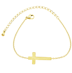 Bridesmaid gift bracelet with Christian cross design